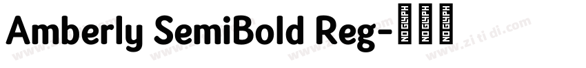 Amberly SemiBold Reg字体转换
